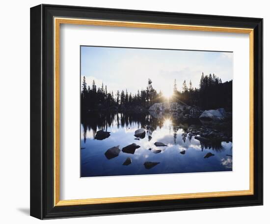 California, Sierra Nevada Mountains, Sunset over Skelton Lake, Inyo Nf-Christopher Talbot Frank-Framed Photographic Print