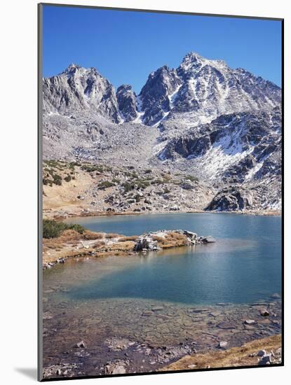 California, Sierra Nevada Mts, Mountains and a Glacial Lake in the Nf-Christopher Talbot Frank-Mounted Photographic Print