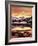 California, Sierra Nevada, Sunset, Mountains Reflecting on Ellery Lake-Christopher Talbot Frank-Framed Photographic Print