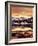 California, Sierra Nevada, Sunset, Mountains Reflecting on Ellery Lake-Christopher Talbot Frank-Framed Photographic Print