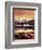 California, Sierra Nevada, Sunset, Mountains Reflecting on Ellery Lake-Christopher Talbot Frank-Framed Photographic Print