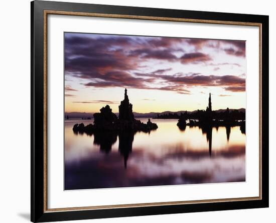 California, Sierra Nevada, Tufa Formations at Mono Lake at Sunrise-Christopher Talbot Frank-Framed Photographic Print