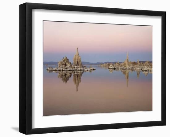 California, Sierra Nevada, Tufa Formations at Mono Lake at Sunrise-Christopher Talbot Frank-Framed Photographic Print