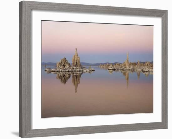 California, Sierra Nevada, Tufa Formations at Mono Lake at Sunrise-Christopher Talbot Frank-Framed Photographic Print