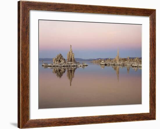 California, Sierra Nevada, Tufa Formations at Mono Lake at Sunrise-Christopher Talbot Frank-Framed Photographic Print