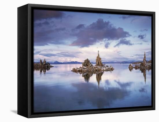 California, Sierra Nevada, Tufa Formations Reflecting in Mono Lake-Christopher Talbot Frank-Framed Premier Image Canvas