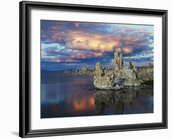 California, Sierra Nevada, Tufa Formations Reflecting in Mono Lake-Christopher Talbot Frank-Framed Photographic Print