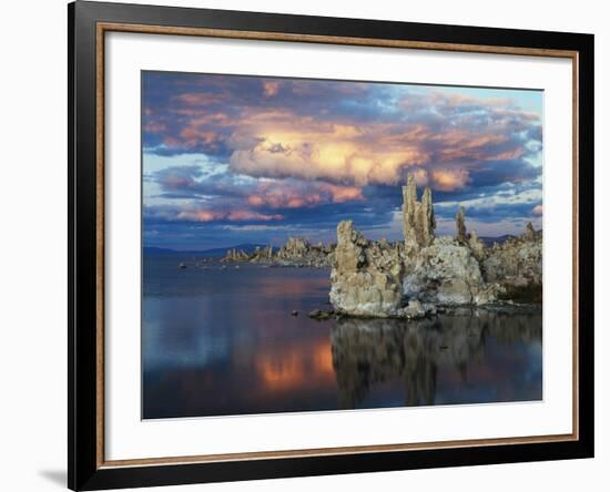 California, Sierra Nevada, Tufa Formations Reflecting in Mono Lake-Christopher Talbot Frank-Framed Photographic Print