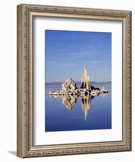 California, Sierra Nevada, Tufa Formations Reflecting in Mono Lake-Christopher Talbot Frank-Framed Photographic Print