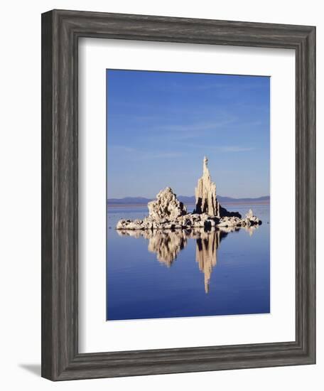 California, Sierra Nevada, Tufa Formations Reflecting in Mono Lake-Christopher Talbot Frank-Framed Photographic Print