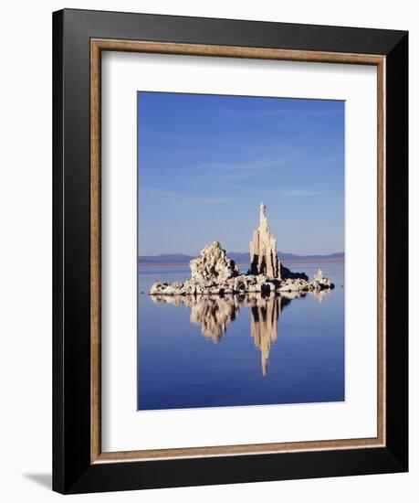 California, Sierra Nevada, Tufa Formations Reflecting in Mono Lake-Christopher Talbot Frank-Framed Photographic Print