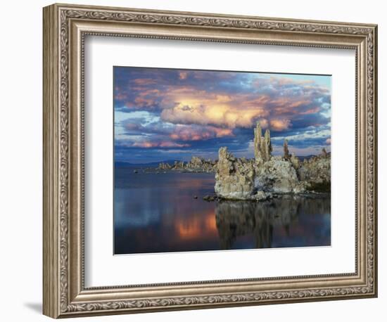 California, Sierra Nevada, Tufa Formations Reflecting in Mono Lake-Christopher Talbot Frank-Framed Photographic Print