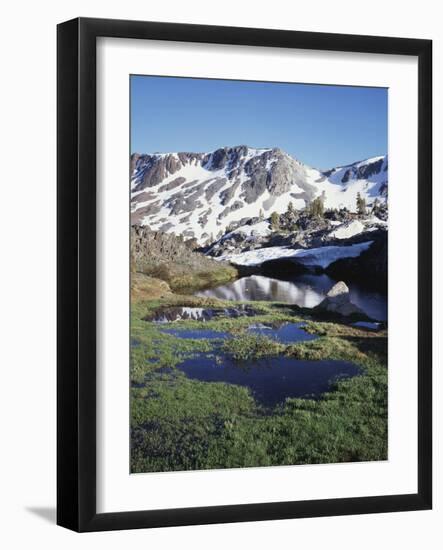 California, Sierra Nevada, Twenty Lakes Basin, a Tarn in a Meadow-Christopher Talbot Frank-Framed Photographic Print