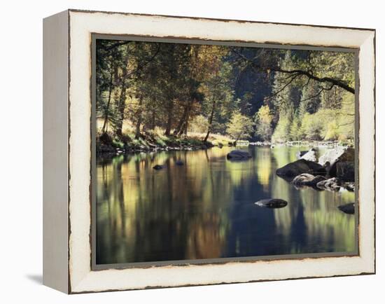 California, Sierra Nevada, Yosemite National Park, Autumn Along the Merced River-Christopher Talbot Frank-Framed Premier Image Canvas