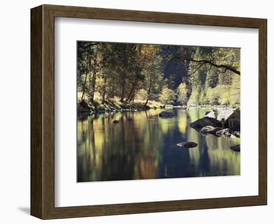 California, Sierra Nevada, Yosemite National Park, Autumn Along the Merced River-Christopher Talbot Frank-Framed Photographic Print