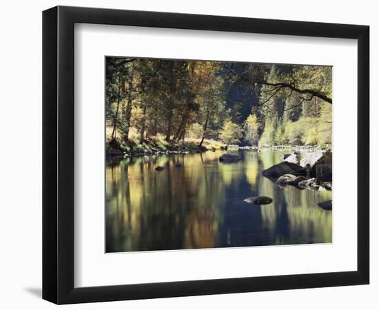 California, Sierra Nevada, Yosemite National Park, Autumn Along the Merced River-Christopher Talbot Frank-Framed Photographic Print