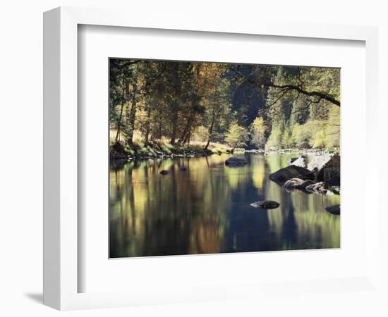 California, Sierra Nevada, Yosemite National Park, Autumn Along the Merced River-Christopher Talbot Frank-Framed Photographic Print