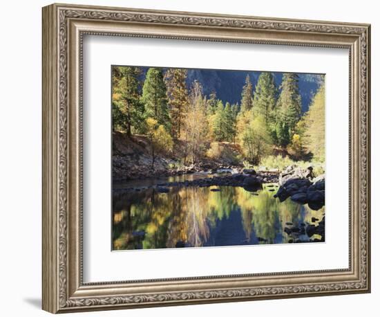 California, Sierra Nevada, Yosemite National Park, Fall Along the Merced River-Christopher Talbot Frank-Framed Photographic Print