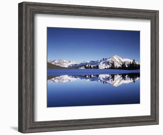 California, Sierra Nevada, Yosemite National Park, Mammoth Peak Reflect in a Tarn-Christopher Talbot Frank-Framed Photographic Print