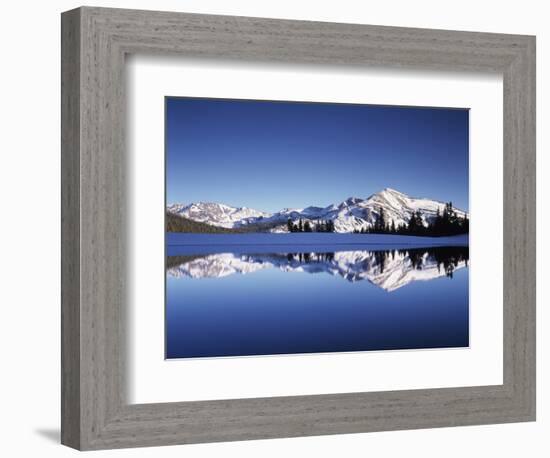 California, Sierra Nevada, Yosemite National Park, Mammoth Peak Reflect in a Tarn-Christopher Talbot Frank-Framed Photographic Print