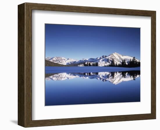 California, Sierra Nevada, Yosemite National Park, Mammoth Peak Reflect in a Tarn-Christopher Talbot Frank-Framed Photographic Print