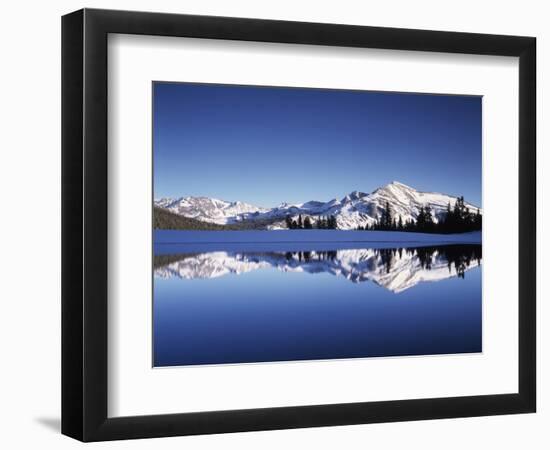 California, Sierra Nevada, Yosemite National Park, Mammoth Peak Reflect in a Tarn-Christopher Talbot Frank-Framed Photographic Print