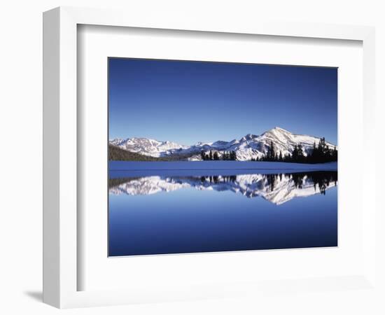 California, Sierra Nevada, Yosemite National Park, Mammoth Peak Reflect in a Tarn-Christopher Talbot Frank-Framed Photographic Print