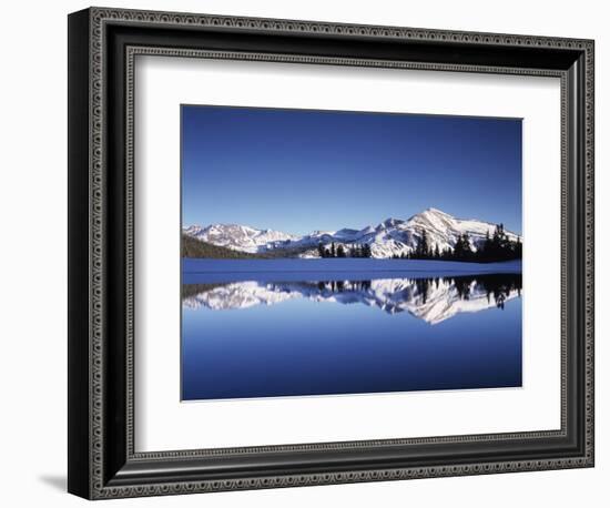 California, Sierra Nevada, Yosemite National Park, Mammoth Peak Reflect in a Tarn-Christopher Talbot Frank-Framed Photographic Print