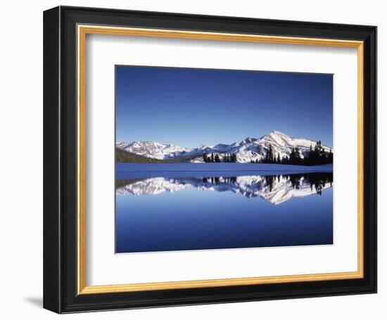 California, Sierra Nevada, Yosemite National Park, Mammoth Peak Reflect in a Tarn-Christopher Talbot Frank-Framed Photographic Print