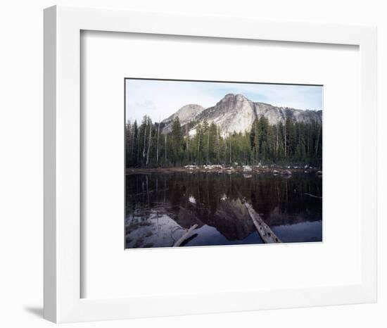 California, Sierra Nevada, Yosemite National Park, Mts Reflecting in a Tarn-Christopher Talbot Frank-Framed Photographic Print