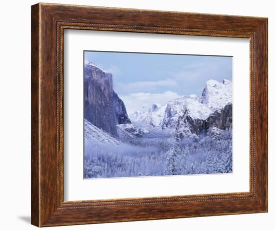 California, Sierra Nevada, Yosemite National Park, Yosemite Valley in Winter-Christopher Talbot Frank-Framed Photographic Print