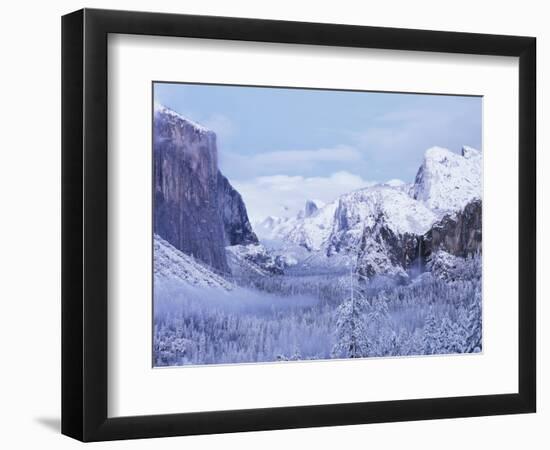 California, Sierra Nevada, Yosemite National Park, Yosemite Valley in Winter-Christopher Talbot Frank-Framed Photographic Print