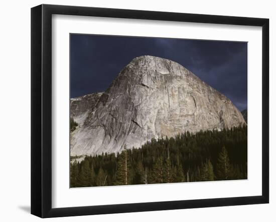 California, Sierra Nevada, Yosemite NP, a Storm over Fairview Dome-Christopher Talbot Frank-Framed Photographic Print