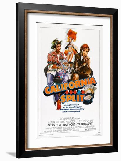 California Split, Elliott Gould, George Segal, 1974-null-Framed Art Print