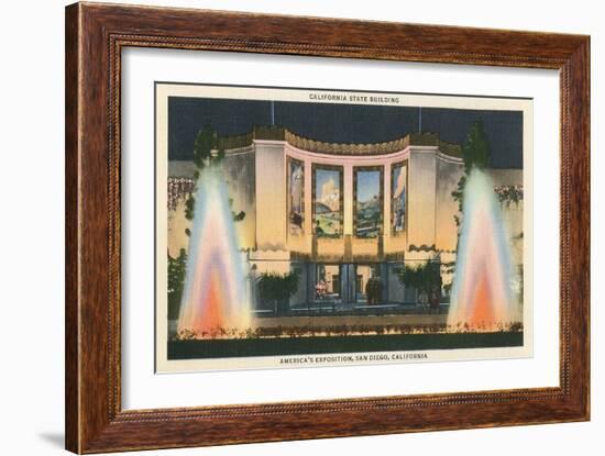 California State Building, World's Fair, San Diego-null-Framed Premium Giclee Print
