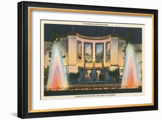 California State Building, World's Fair, San Diego-null-Framed Premium Giclee Print