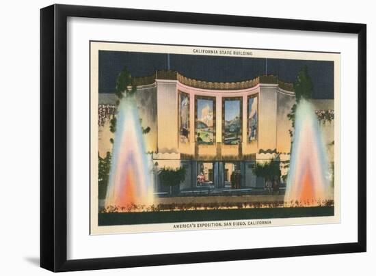 California State Building, World's Fair, San Diego-null-Framed Art Print