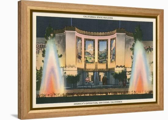 California State Building, World's Fair, San Diego-null-Framed Stretched Canvas