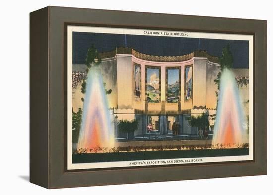 California State Building, World's Fair, San Diego-null-Framed Stretched Canvas