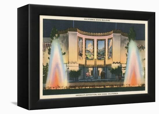 California State Building, World's Fair, San Diego-null-Framed Stretched Canvas