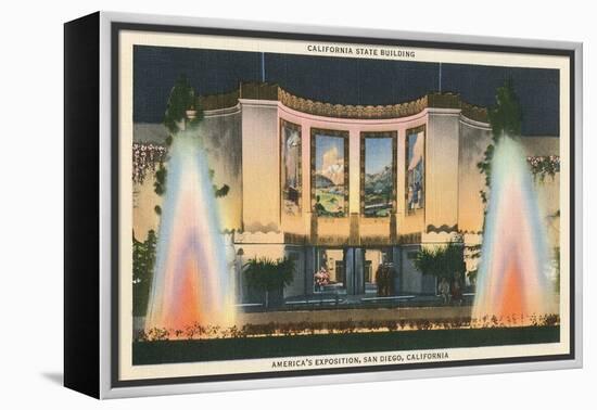 California State Building, World's Fair, San Diego-null-Framed Stretched Canvas