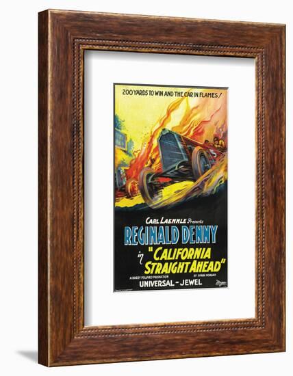 California Straight Ahead - 1925-null-Framed Giclee Print