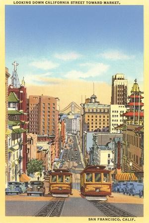 San Francisco's Cable Cars Wall Art: Prints, Paintings & Posters