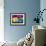 California Sunset-Abstract Graffiti-Framed Giclee Print displayed on a wall