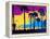 California Sunset-Abstract Graffiti-Framed Premier Image Canvas