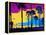 California Sunset-Abstract Graffiti-Framed Premier Image Canvas