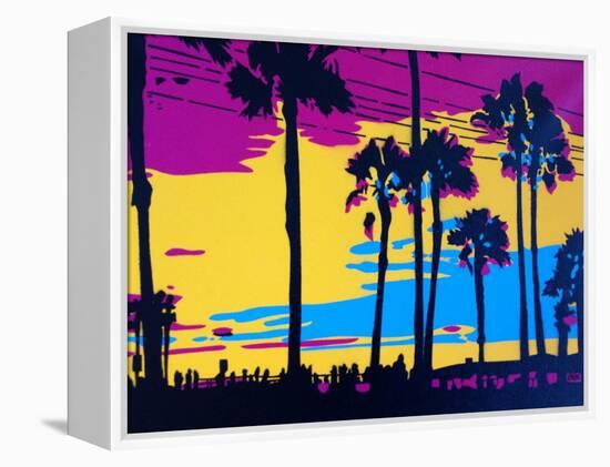 California Sunset-Abstract Graffiti-Framed Premier Image Canvas