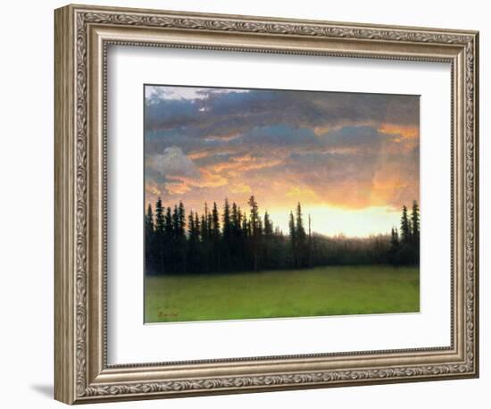 California Sunset-Albert Bierstadt-Framed Giclee Print