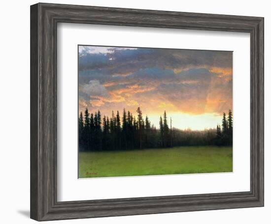 California Sunset-Albert Bierstadt-Framed Giclee Print