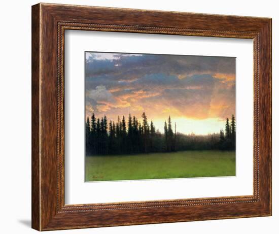 California Sunset-Albert Bierstadt-Framed Giclee Print